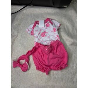 NWT Pink Bebe 0-3 month old outfit